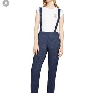 NWT BCBGeneration Chambray Suspender Pants
